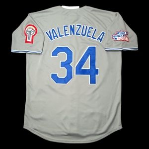Fernando Valenzuela Los Angeles Dodgers Jersey 1981 World Series Throwback